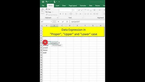 How to make first letter capital in Microsoft Excel and Google Sheets #shorts #shortvideo