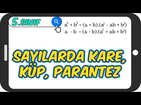 Bir Sayının Karesi, Küpü ve Parantezli İşlemler 📘 5.Sınıf Matematik #2023