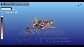 [Simulation for Eclares]: Quadrotor monitoring a stochastic spatiotemporal environment