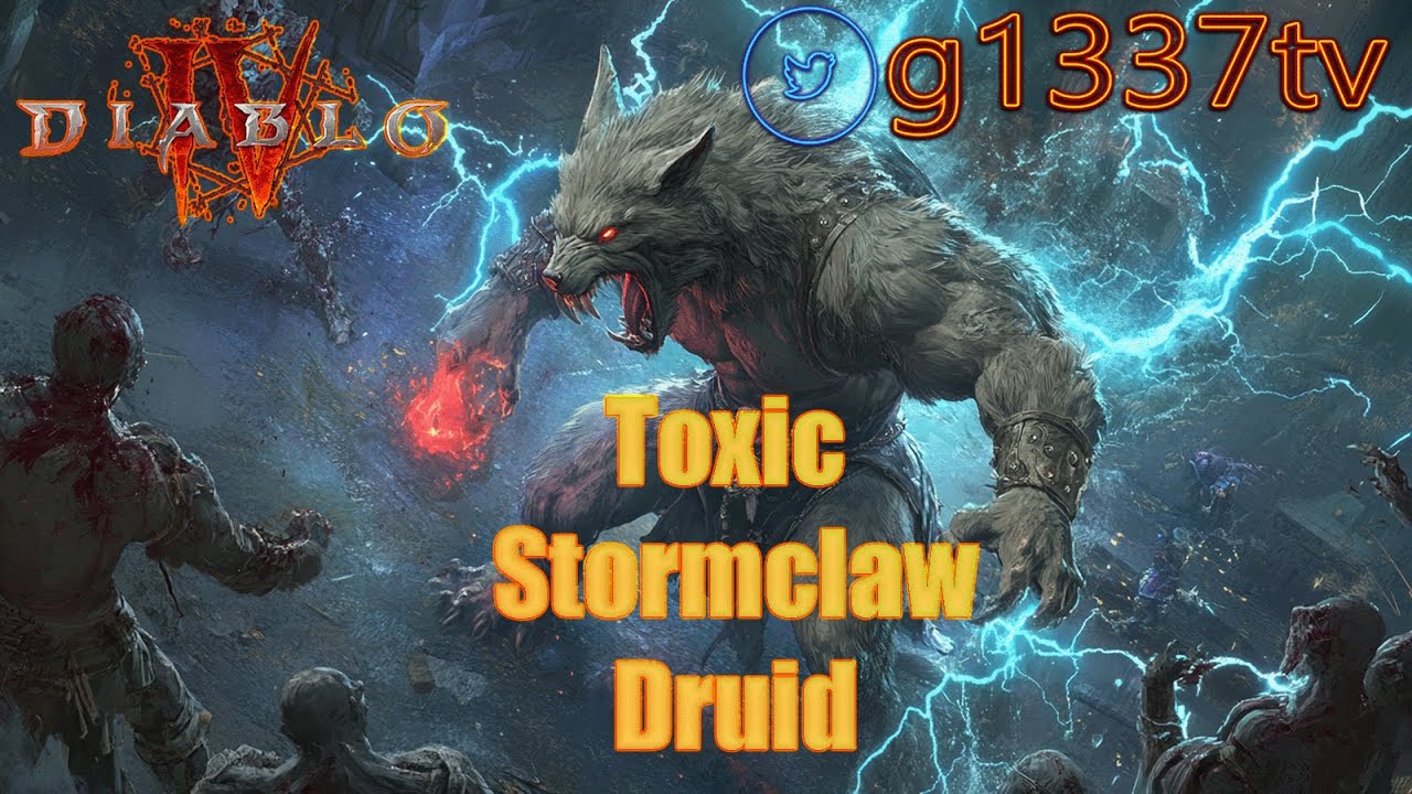 🔴? Tier Toxic Stormclaw Druid🔴1440p60 #druid #diabloiv #diablo4 - YouTube