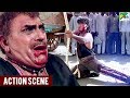 Amrish puri  ajay devgn fight scene  divya shakti movie  climax scene  popular hindi movie