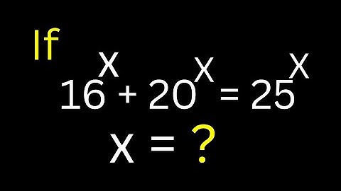 Math Olympiad Challenge | Nice Algebra Problem | Fine The Value Of X With This Trick...