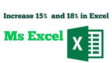 How to increase 15% and 18% in salary using ms excel || Excel tips and tricks ||increase 15%