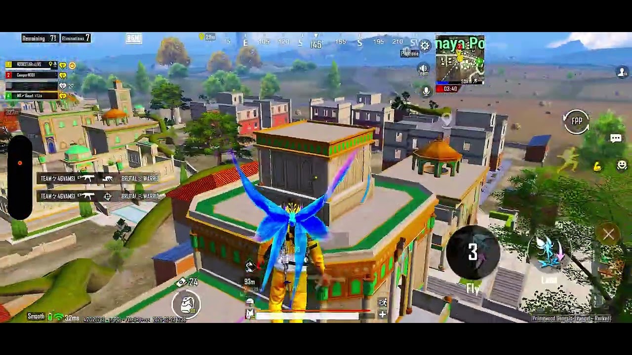 Bgmi erangel 22 kills with chicken intense fight #bgmi 