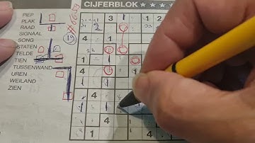 (#6659) Monday. Tectonic01 Sudoku puzzle. Bonus Extra edition. 06-26-2023 Extra part 4 of 4