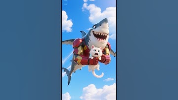 Mèo con bị cá mập tấn công #meo #meow #cat #short