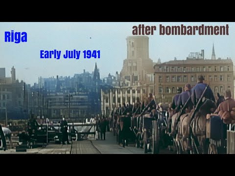 Riga. Early July 1941. Ruins after bombardment. Рига. Начало июля 1941. Руины после бомбардировки.