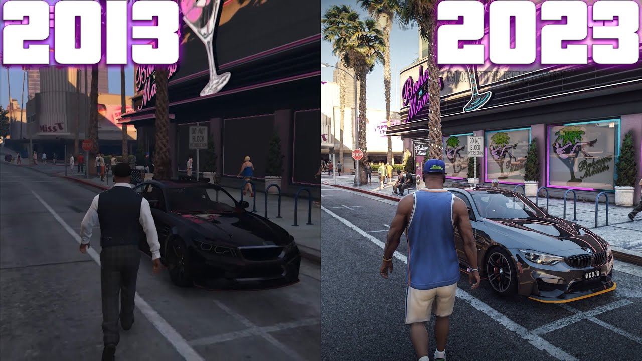 GTA V 2013 VS 2023 RTX OFF vs ON Comparison This is How GTA 5 is