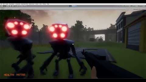 Game in Unity. Test AI NPC.