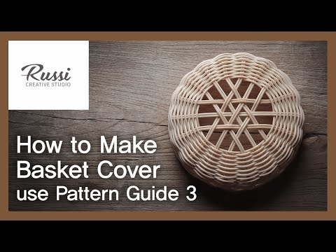 패턴 가이드로 라탄 덮개 만들기[라탄공예] 취미 수업 온라인클래스61:Rattan Craft : Make rattan cover,pattern guide, jig,원형바구니
