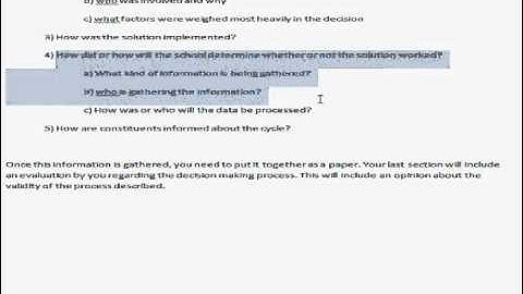 Decision Making Assignment