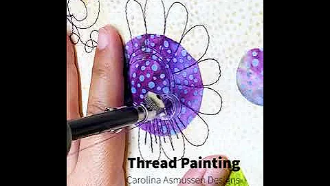 Thread Painting Flower