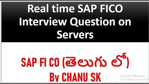 (తెలుగులో )SAP FICO In Telugu# Real Time Interview SAP FICO Questions in telugu