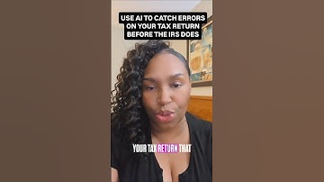 Let ChatGPT or Claude AI Catch Your Errors Before the IRS does #shorts #irserrors