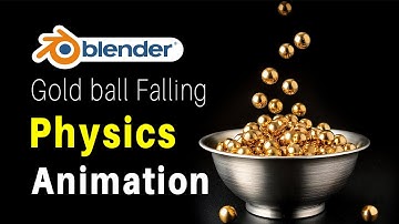 Blender Falling Animation | Blender Physics Animation | Falling Object in Bowl