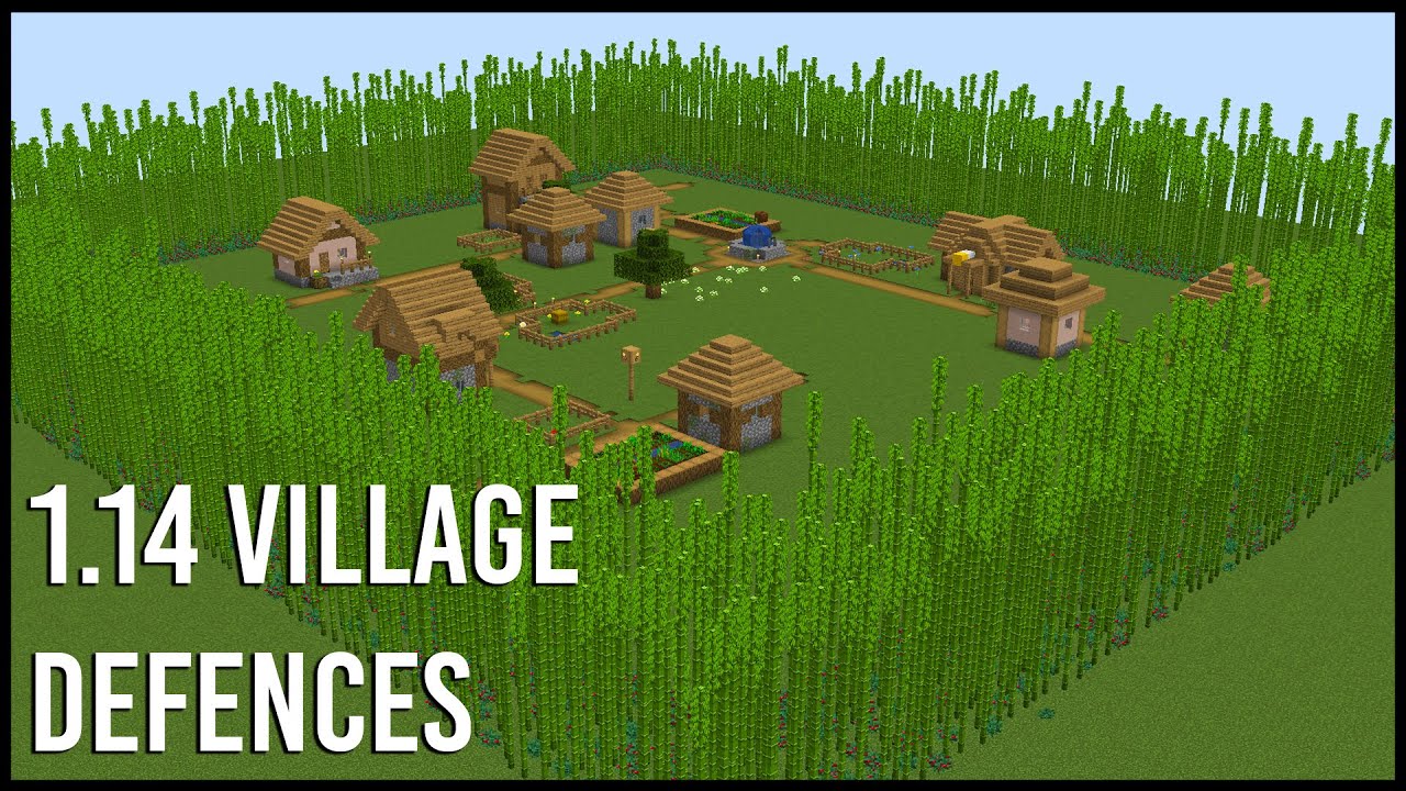 Easy Ways To Defend A 1 14 Minecraft Village Youtube