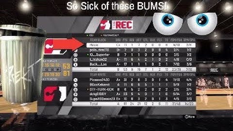 NBA 2k20 Rec Center This Toxic Trash random BUM sells bad then calls us out to park will he show up?