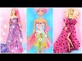 4 DIFFERENT AMAZING Barbie Doll Clothes Tutorial | Easy Life Hacks to Do It Yourself