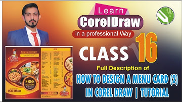 How to Create a Restaurant Flyer in CorelDRAW | Food Flyer Design Tutorial