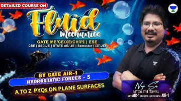 A to Z PYQs on Plane Surfaces | Hydrostatic Forces - 5 | Fluid Mechanics | #NEGIsir #AIR1 #NEGI10