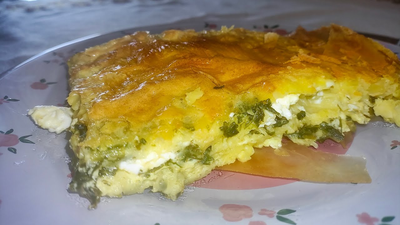 Пролетна баница със спанак и сирене