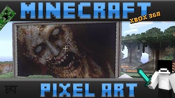 "MINECRAFT" (Xbox 360) -  ZOMBIE PHOTO PIXEL ART