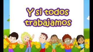 Video thumbnail of "Y si todos trabajamos - Coro para Niños"