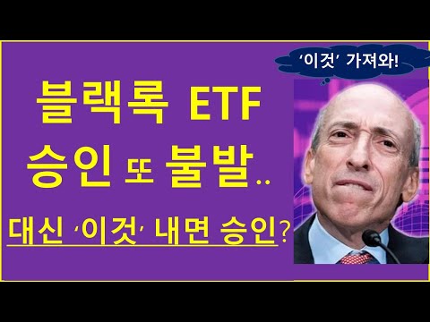 블랙록 비트코인 ETF 연기.. 그 대신 &#39;이것&#39; 내면 승인된다? / SEC 이더리움 리플 비체인 솔라나 코인투자 크립토티비 재테크 경제적자유