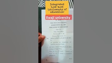 #previousyearquestions #jiwajiuniversity #jiwaji #music #integratedbed #learning