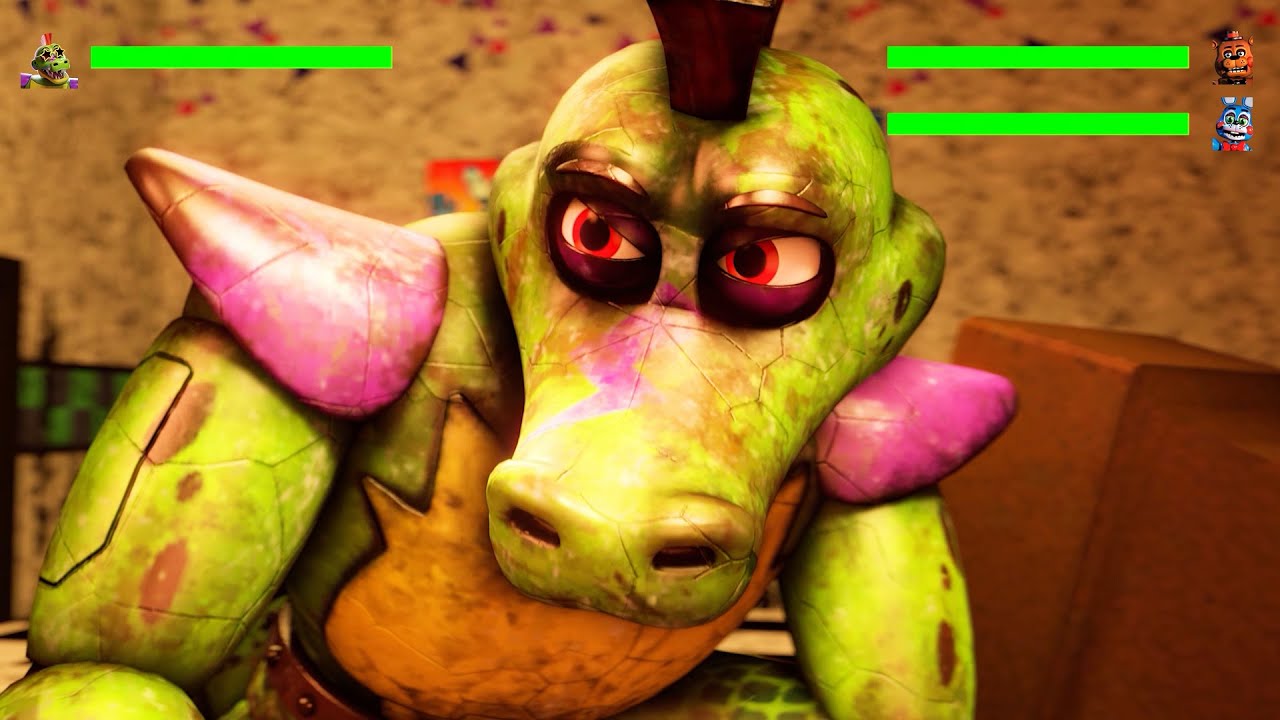 FNAF Security Breach vs. Withered Toys REMATCH with Healthbars