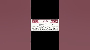 سورة العصر - رواية الدوري عن الكسائي - يوسف نور
