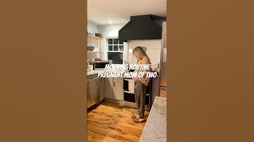 Morning routine as a pregnant mom of two #morningroutine #morningroutineofamom #momlife #pregnant