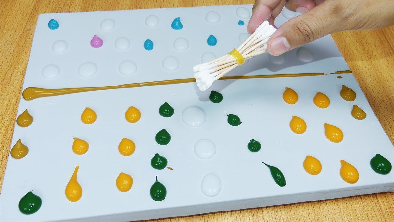 peinture forêt secrète / technique de peinture acrylique facile