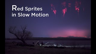 Texas and Arkansas Red Sprites in high-speed captures.