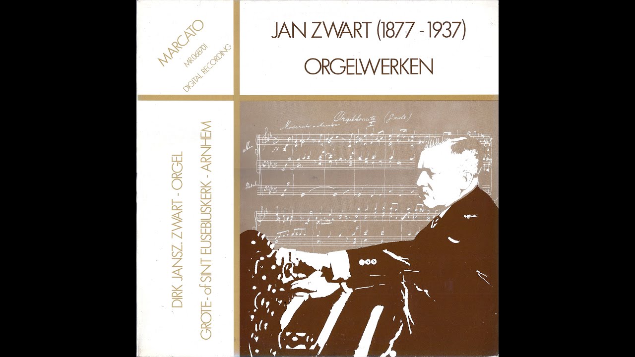 Dirk Jansz. Zwart orgel Eusebiuskerk Arnhem - Jan Zwart orgelwerken (LP uit 1986)