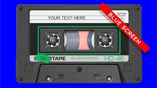 Kaset Tape Instrumental Dramatic | Blue Background Bukan Green Screen - RA55 screenshot 3