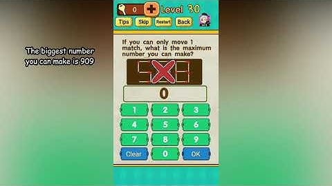 Mr Brain Level 30 what is the maximum number you can make?