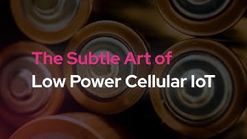 Webinar - IoT developer program - Low Power Cellular IoT co-hosted by SODAQ