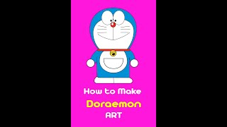 How to make Doraemon - Illustrator Tutorial #short_tutorial #shorts #youtubeshorts