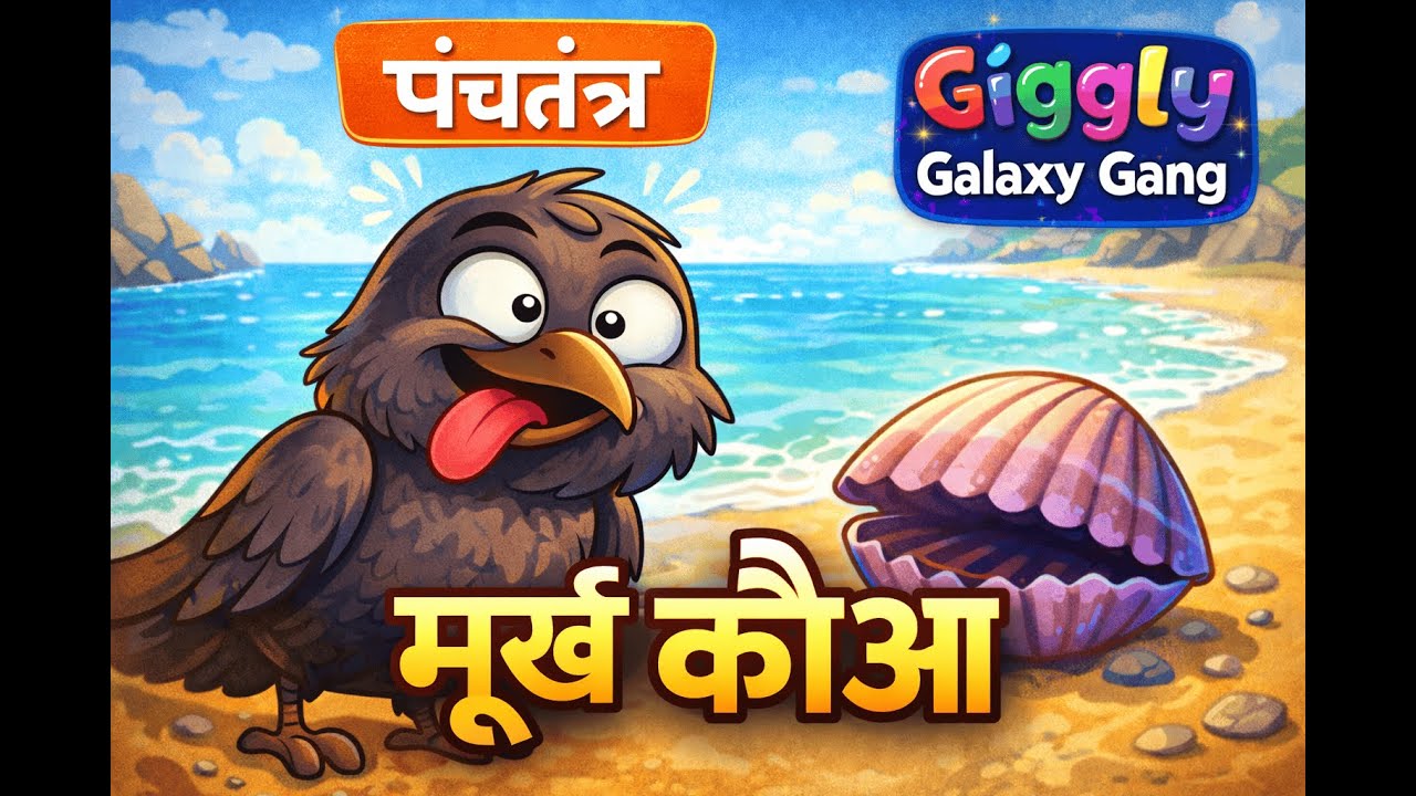 जब कौआ शंख नहीं तोड़ पाया 😂 | पंचतंत्र की कहानी | Kids Story