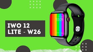 smartwatch relogio iwo12 lite w26 tela infinita