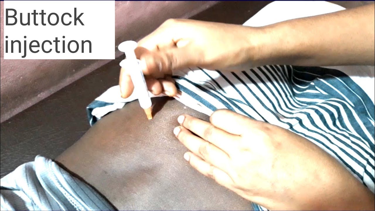 Buttock injection push T_T Vax Intramuscular injection buttock in hindi ...
