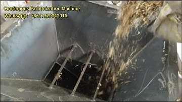 Continuous Carbonization Machine Carbonizes Biomass Raw Materials--Peanut Shells