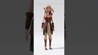 Low poly 3d character in blender || 3d girl in blender ll easy tutorial blender