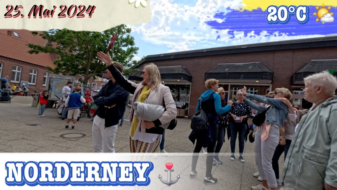 Norderney, Spaziergang in der Innenstadt, am Samstag Nachmittag, Island life 2024