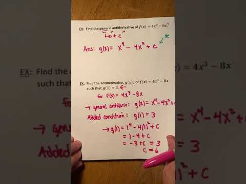 4.9 - Antiderivatives