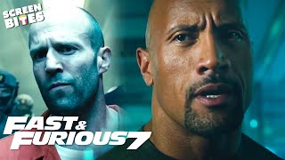 Hobbs VS Shaw | ''Women I Am The Calvary' | Fast & Furious 7 (2015) | Screen Bites