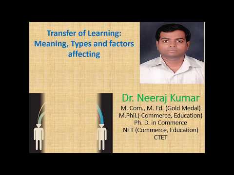 Meaning, Types And Factors Affecting Transfer Of Learning