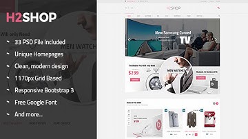 H2Shop - Multi-Purpose eCommerce PSD Theme | Themeforest Website Templates and Themes