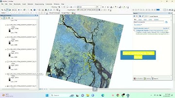 Band Composite and Extraction of study area AOI from Satellite Imagery using ArcGIS.